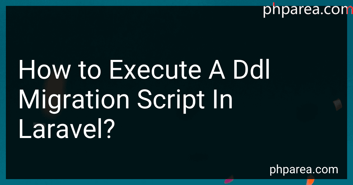 How to Execute A Ddl Migration Script In Laravel? preview