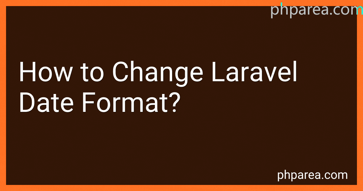 How to Change Laravel Date Format? image