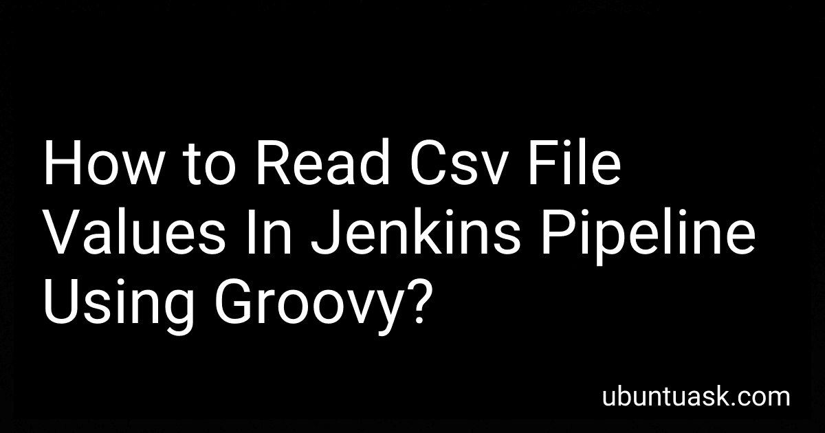 How to Read Csv File Values In Jenkins Pipeline Using Groovy? image