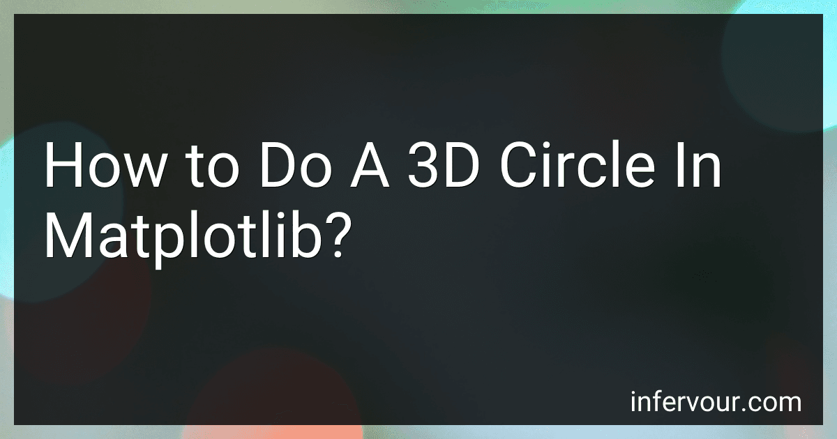 How to Do A 3D Circle In Matplotlib? preview