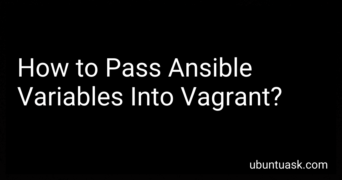 How to Pass Ansible Variables Into Vagrant? image