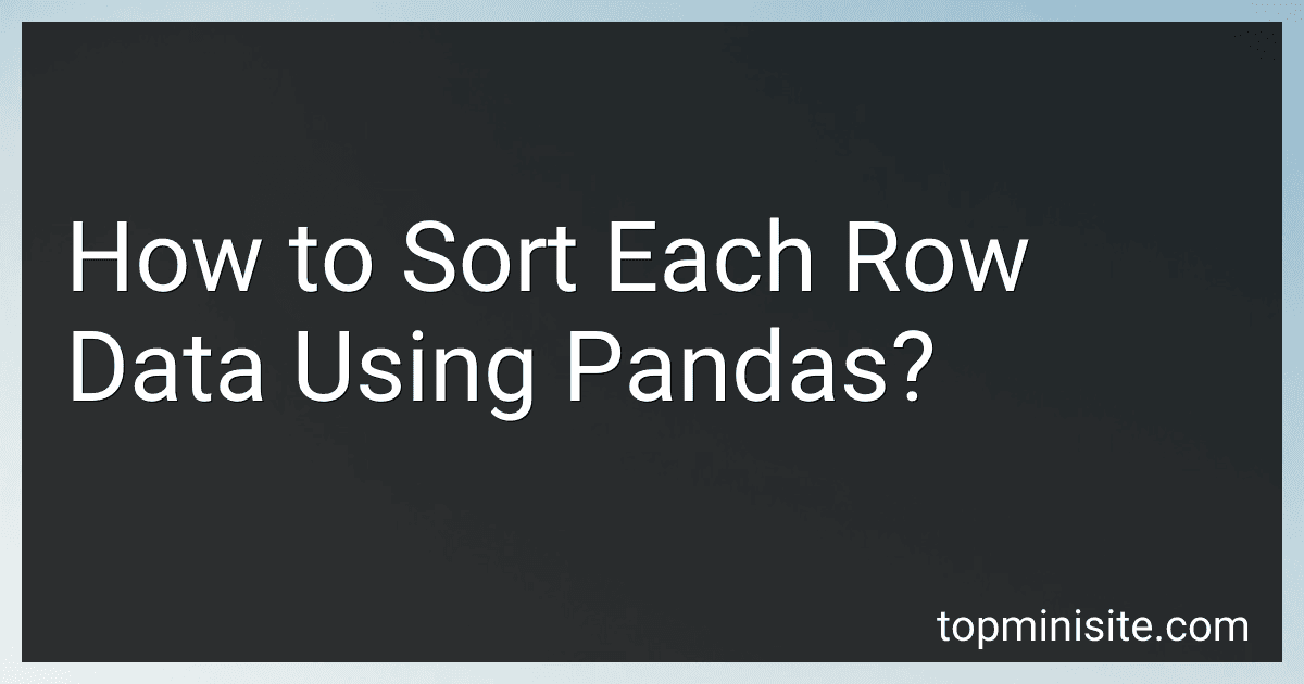 How to Sort Each Row Data Using Pandas? image
