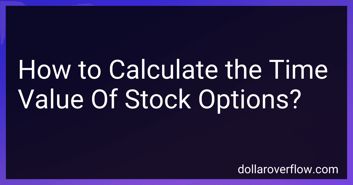 How to Calculate the Time Value Of Stock Options? image