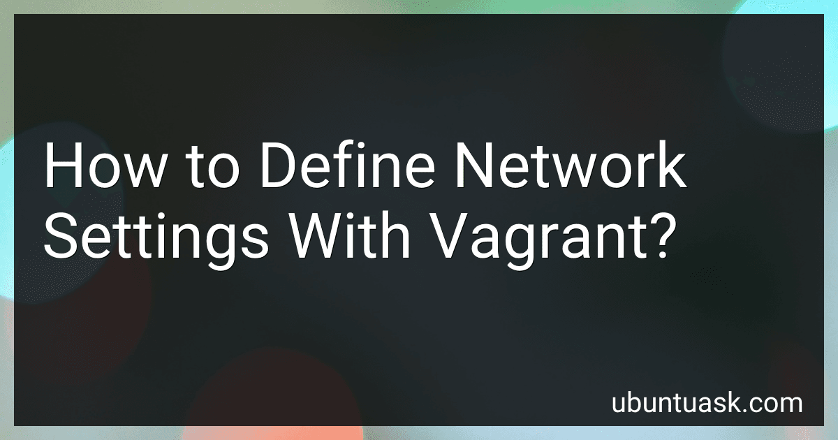 How to Define Network Settings With Vagrant? image
