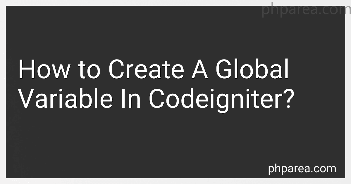How to Create A Global Variable In Codeigniter? preview