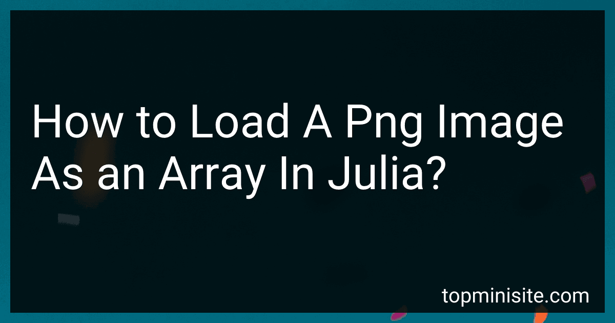 How to Load A Png Image As an Array In Julia? image
