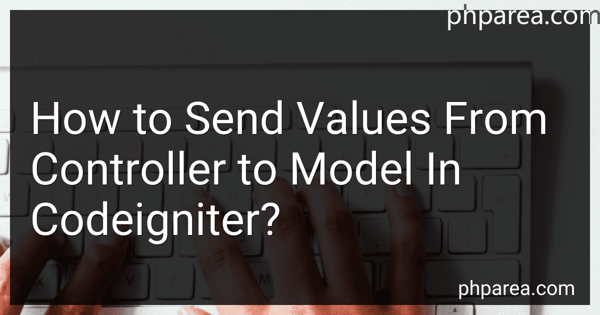 How to Send Values From Controller to Model In Codeigniter? preview