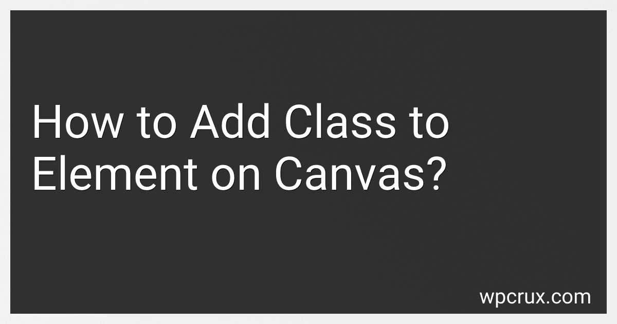 How to Add Class to Element on Canvas? image