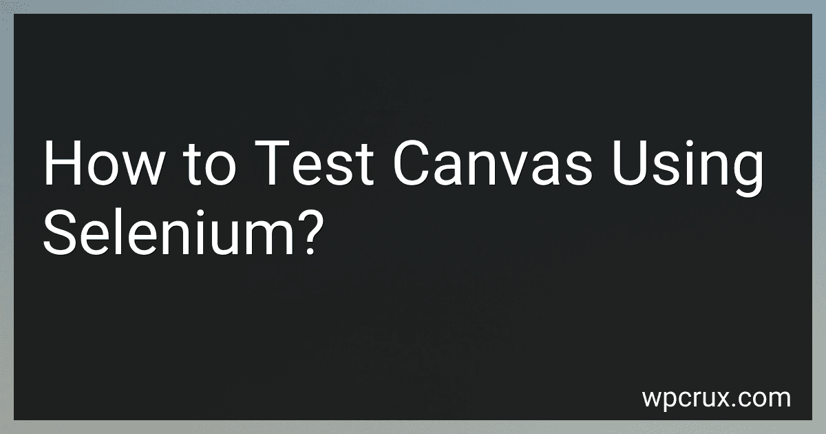 How to Test Canvas Using Selenium? image