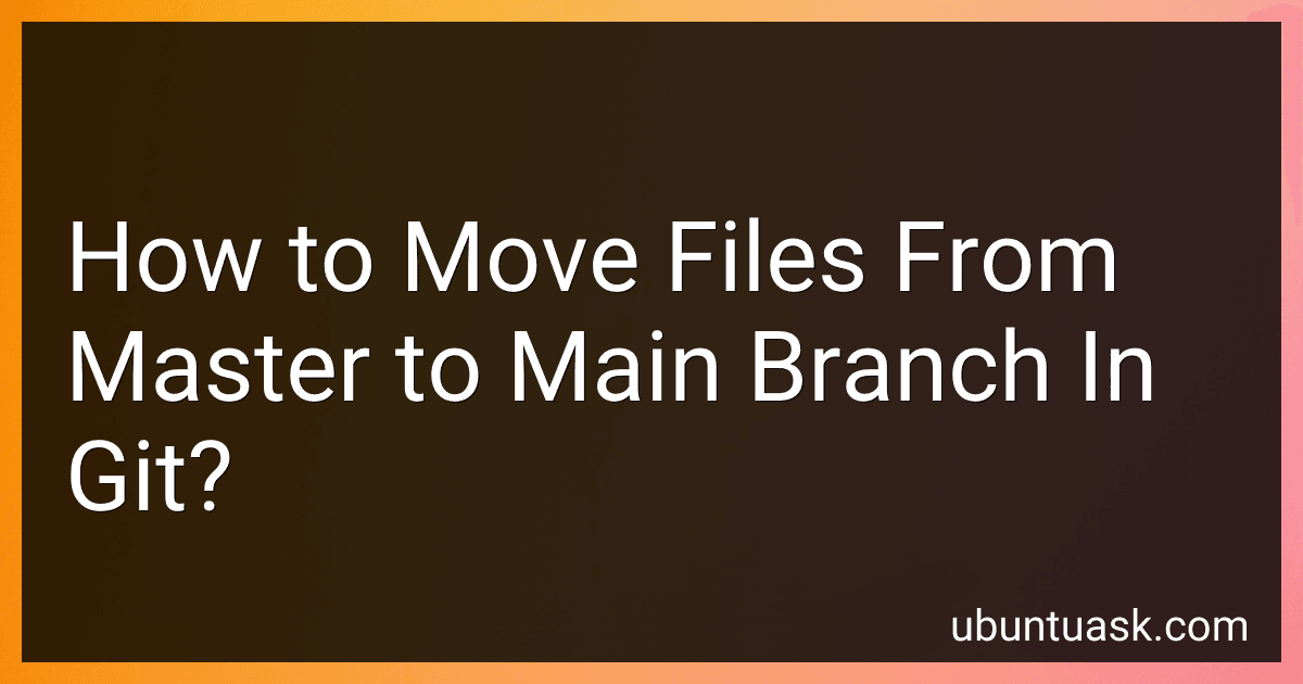 How to Move Files From Master to Main Branch In Git? image