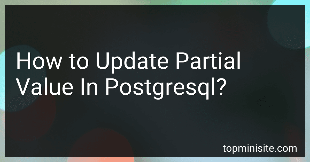 How to Update Partial Value In Postgresql? image
