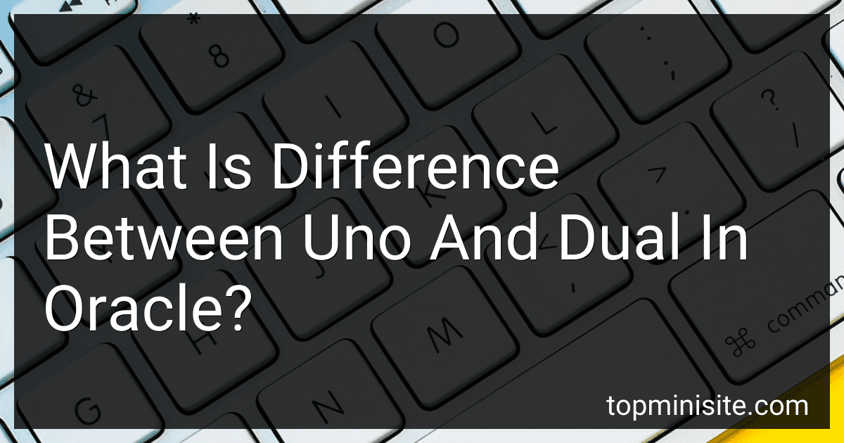 What Is Difference Between Uno And Dual In Oracle? image