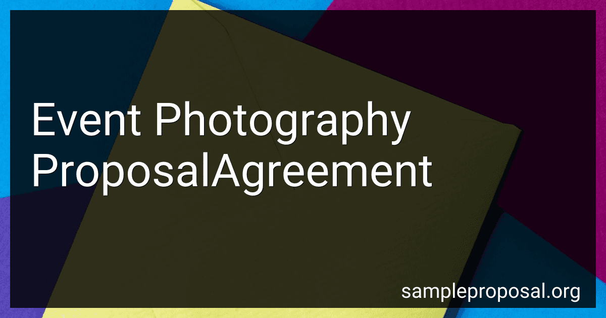 Event Photography Proposal Agreement image