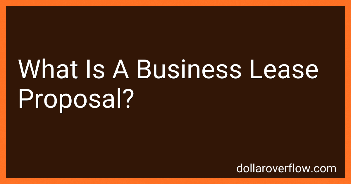 What Is A Business Lease Proposal? image