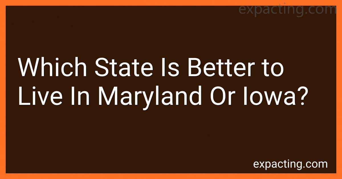 Which State Is Better to Live In Maryland Or Iowa? preview