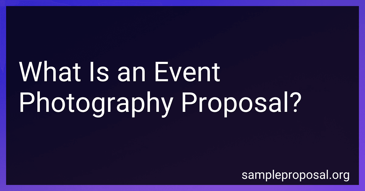 What Is an Event Photography Proposal? image