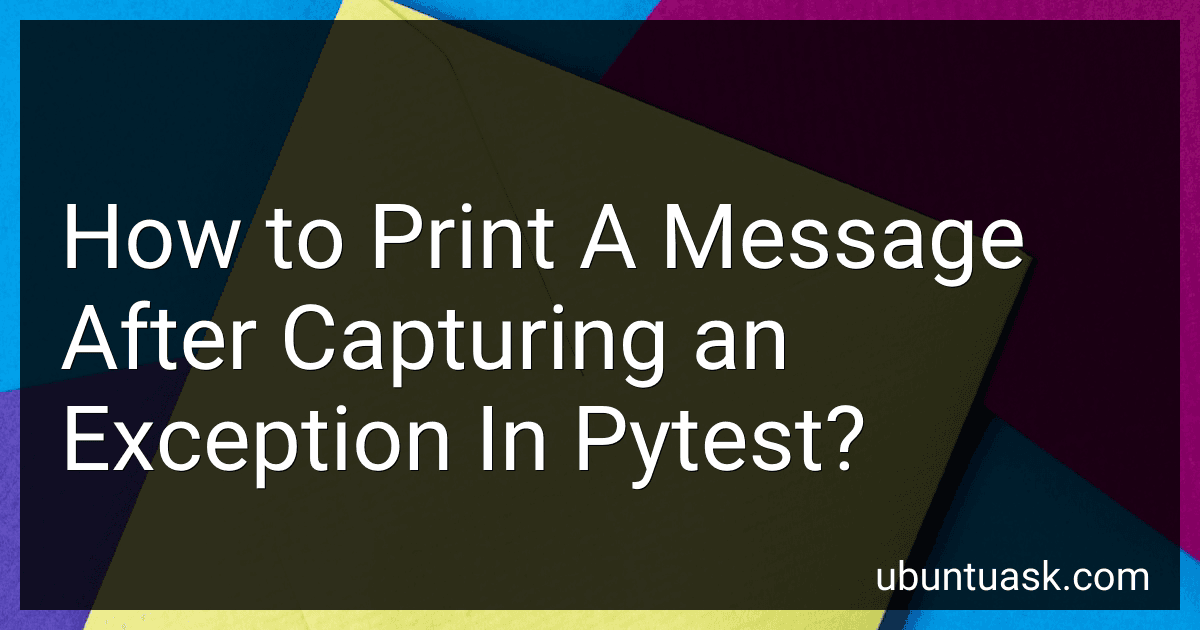 How to Print A Message After Capturing an Exception In Pytest? image