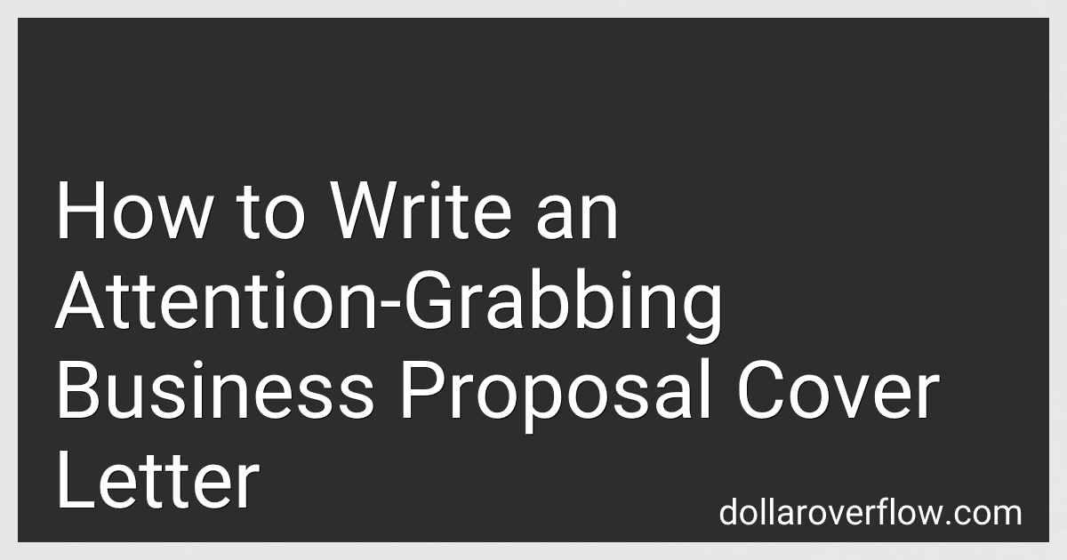 How to Write an Attention-Grabbing Business Proposal Cover Letter image