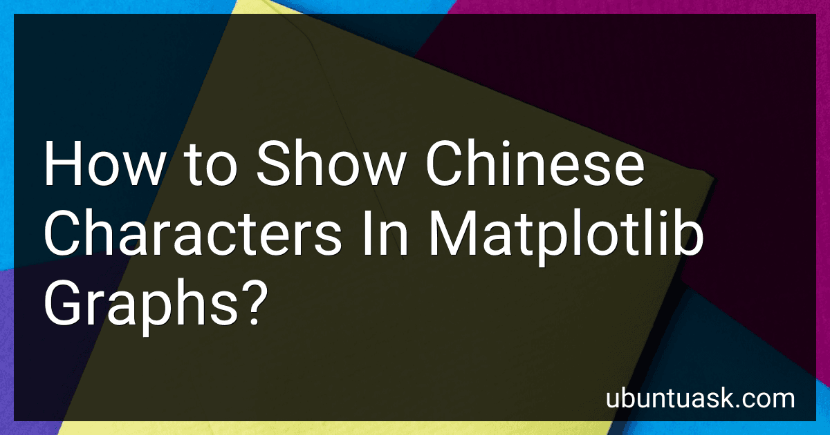 How to Show Chinese Characters In Matplotlib Graphs? image