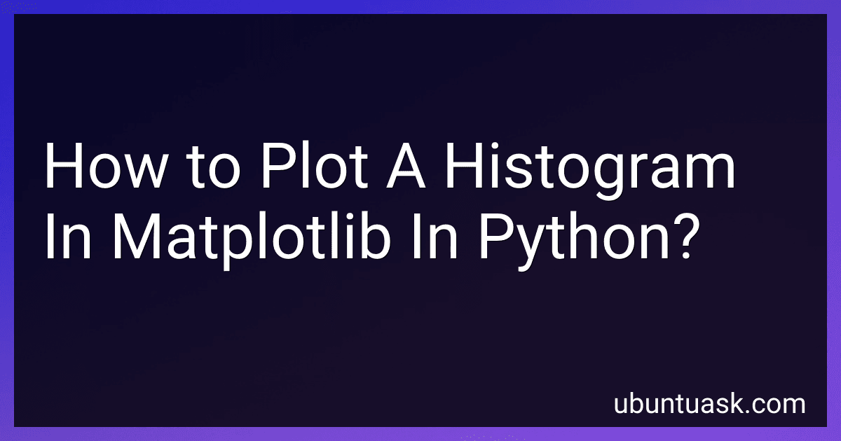 How to Plot A Histogram In Matplotlib In Python? image