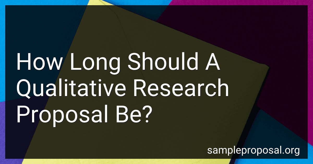 How Long Should A Qualitative Research Proposal Be? image