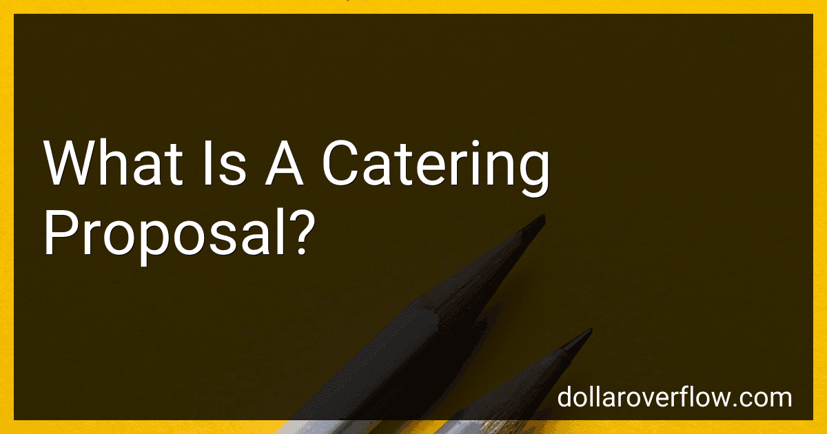 What Is A Catering Proposal? image