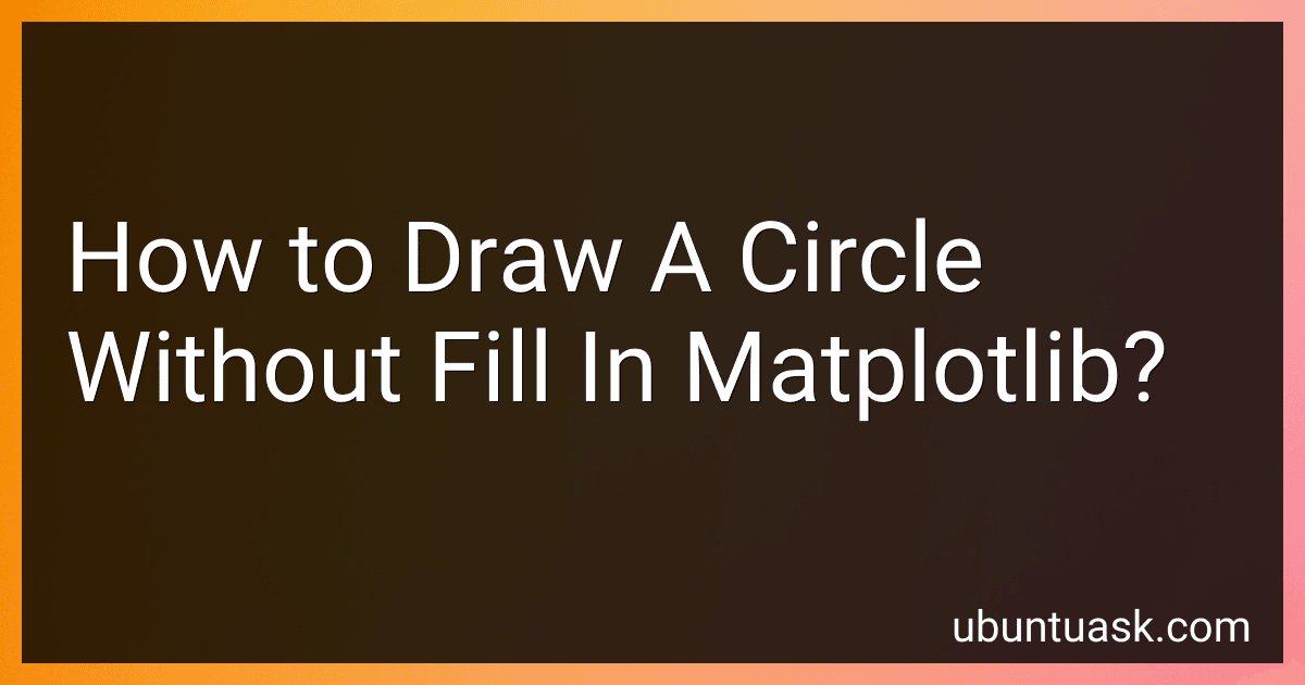 How to Draw A Circle Without Fill In Matplotlib? image