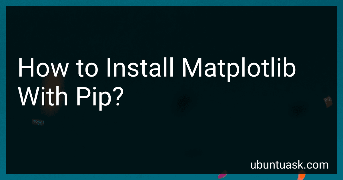 How to Install Matplotlib With Pip? image