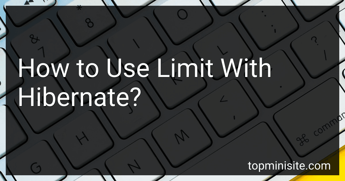 How to Use Limit With Hibernate? image