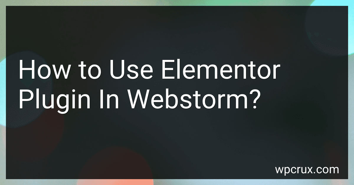 How to Use Elementor Plugin In Webstorm? image
