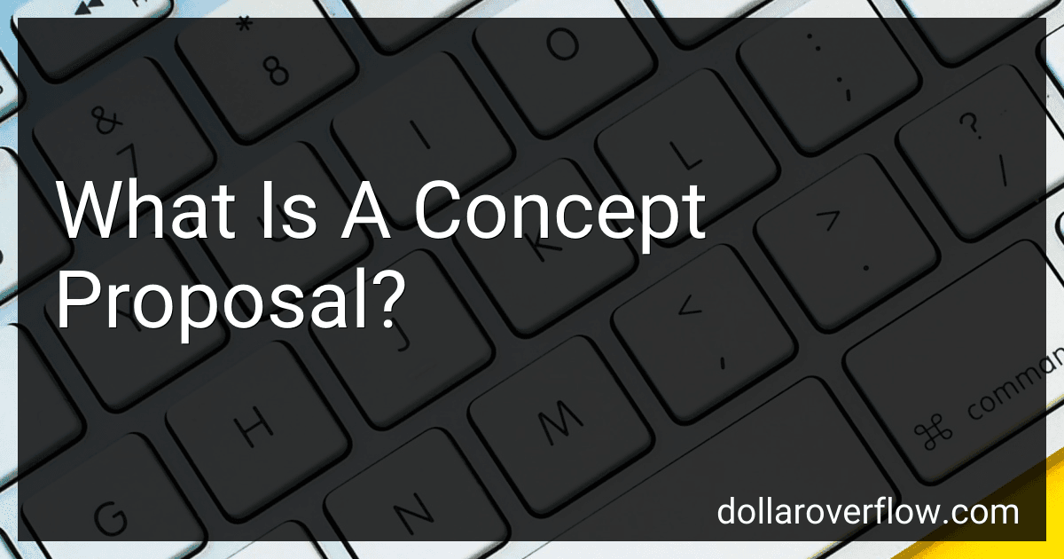 What Is A Concept Proposal? image