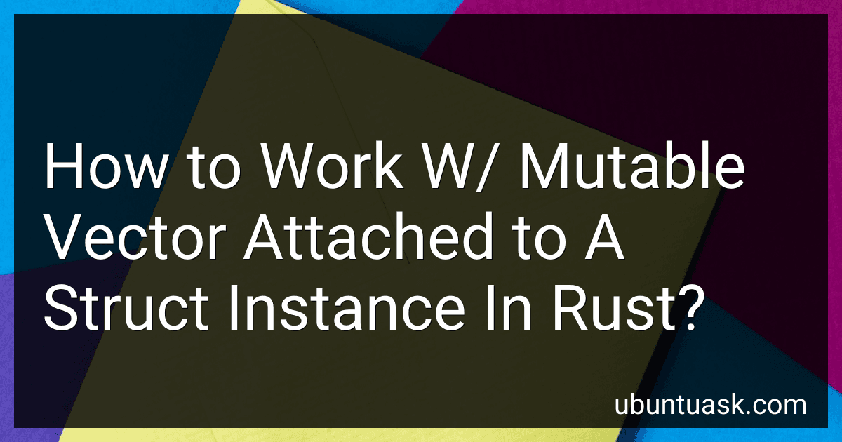 How to Work W/ Mutable Vector Attached to A Struct Instance In Rust? preview