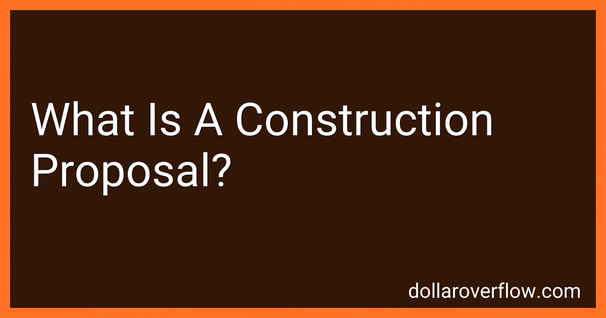 What Is A Construction Proposal? image