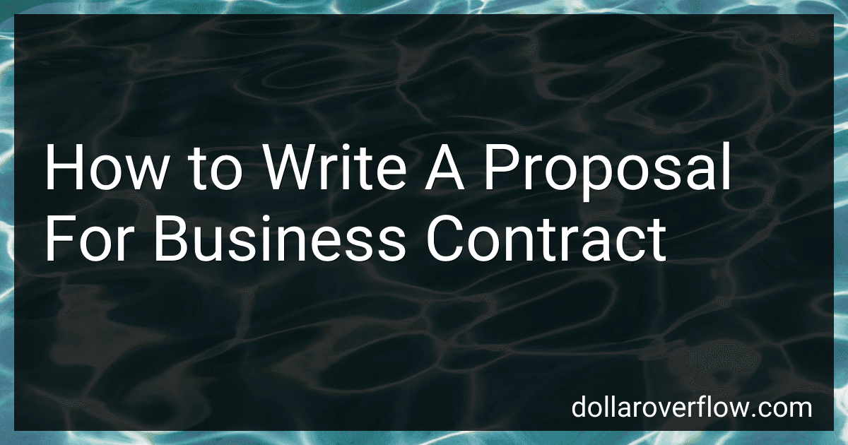 How to Write A Proposal For Business Contract image