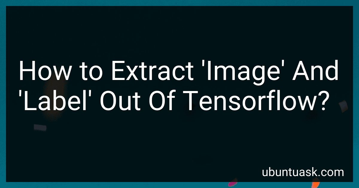 How to Extract 'Image' And 'Label' Out Of Tensorflow? preview
