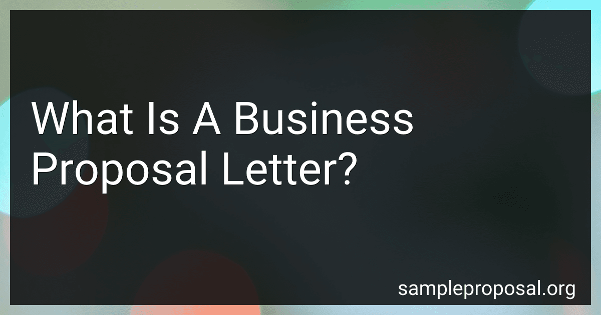 What Is A Business Proposal Letter? image