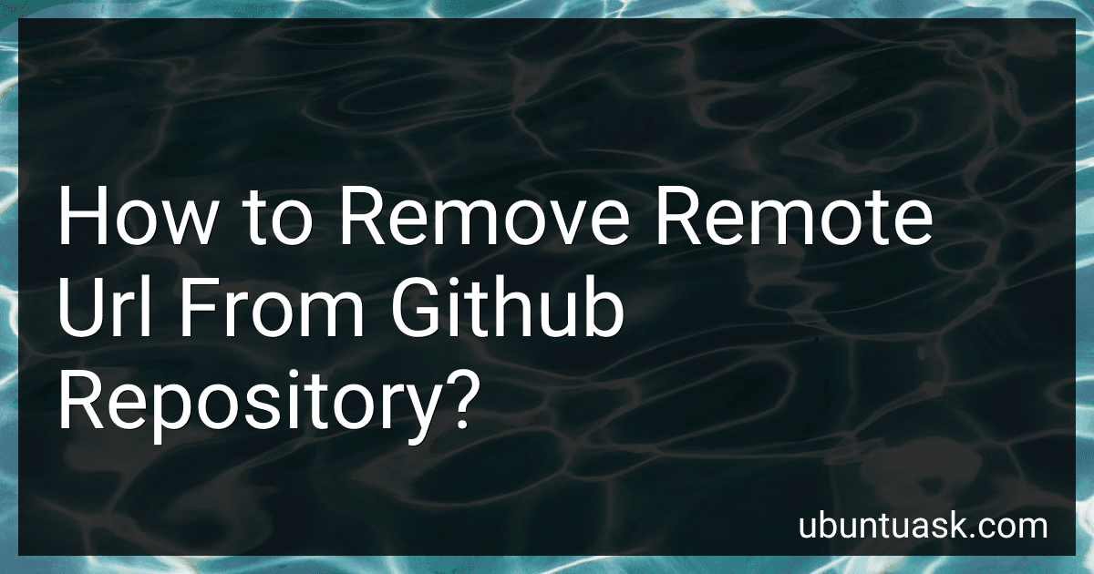 How to Remove Remote Url From Github Repository? image