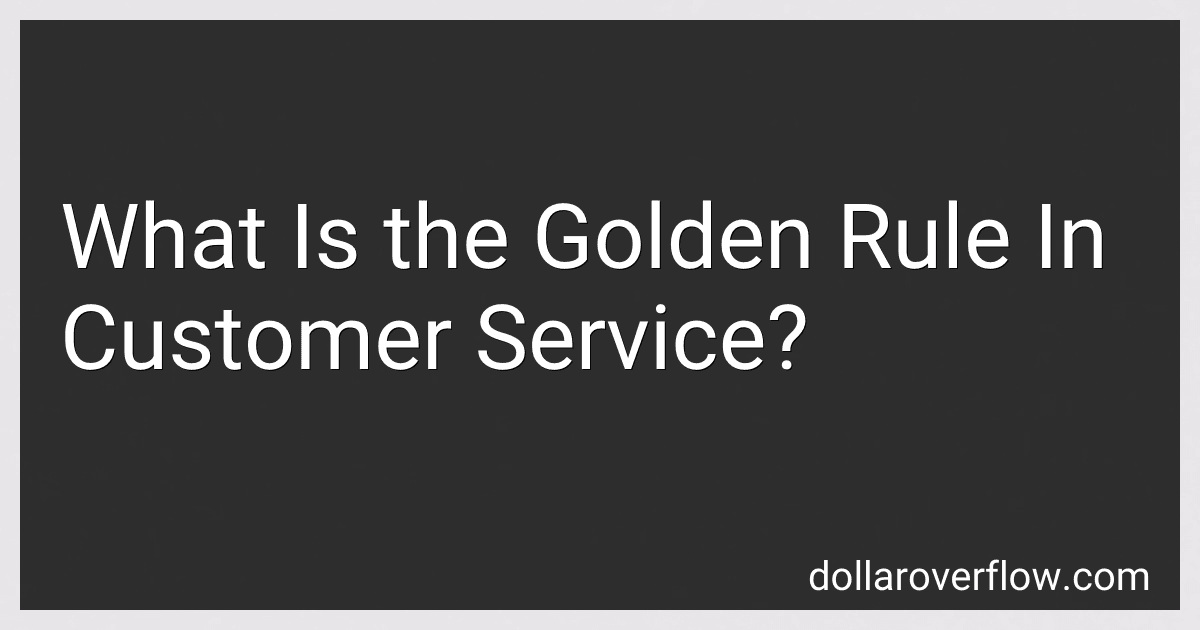 What Is the Golden Rule In Customer Service? image