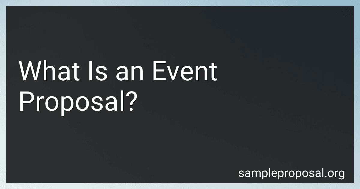 What Is an Event Proposal? image