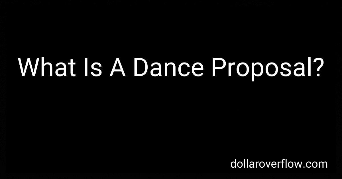 What Is A Dance Proposal? image