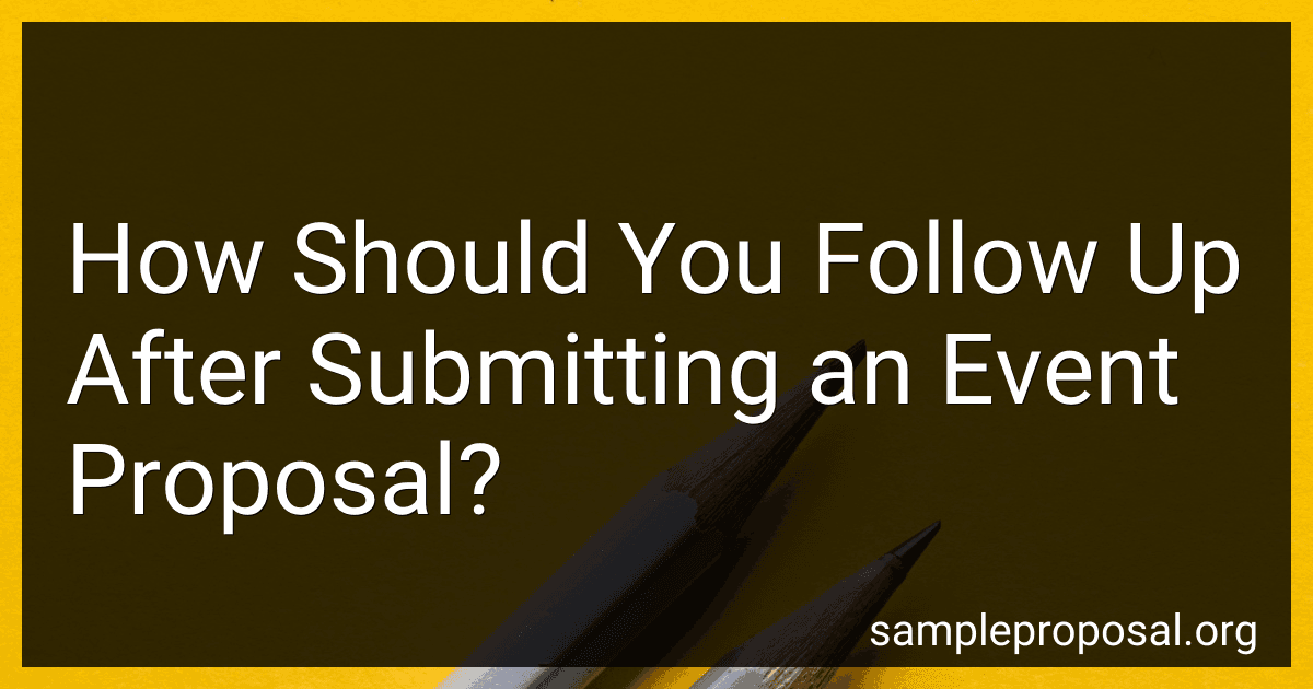 How Should You Follow Up After Submitting an Event Proposal? image