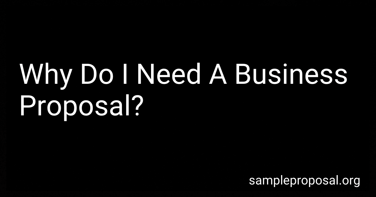 Why Do I Need A Business Proposal? image