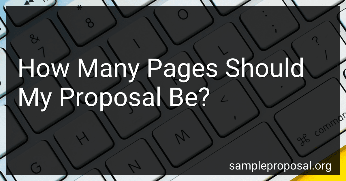 How Many Pages Should My Proposal Be? image