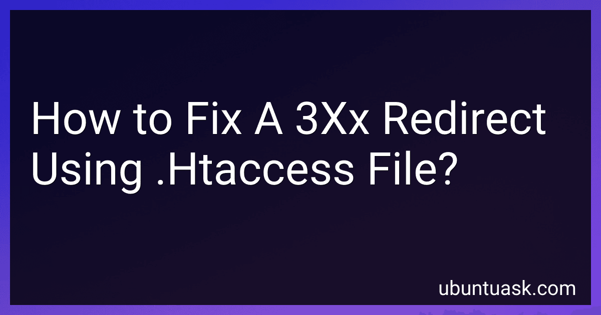 How to Fix A 3Xx Redirect Using .Htaccess File? preview