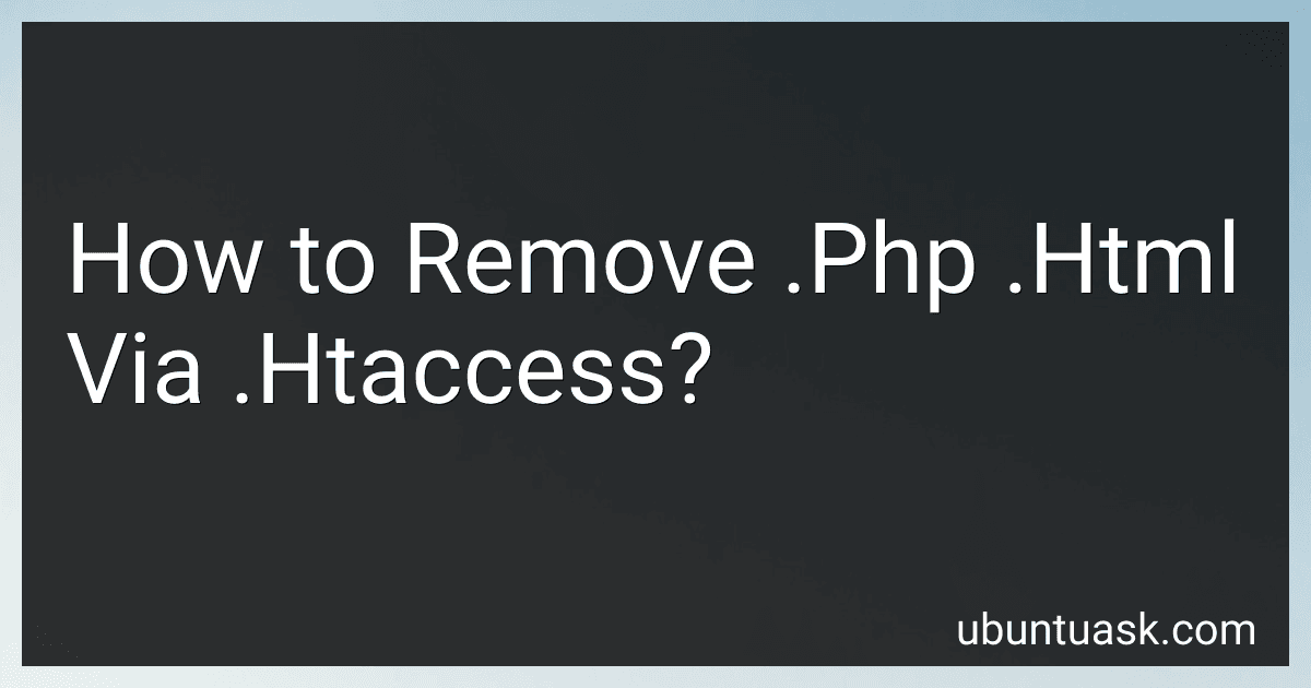 How to Remove .Php .Html Via .Htaccess? image