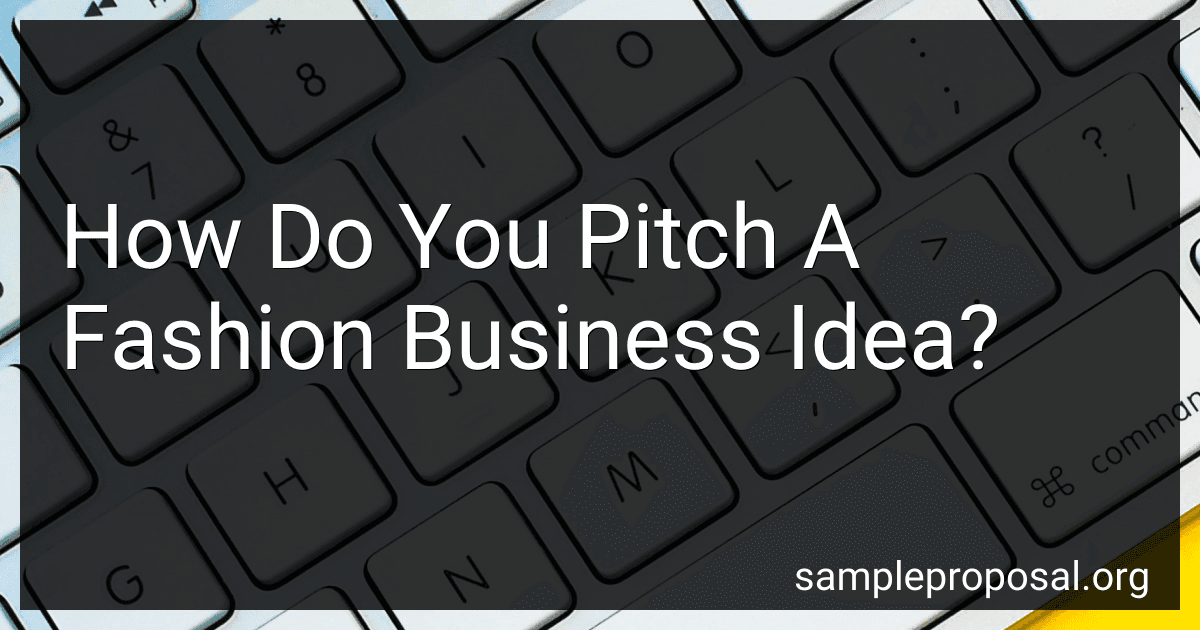 How Do You Pitch A Fashion Business Idea? image