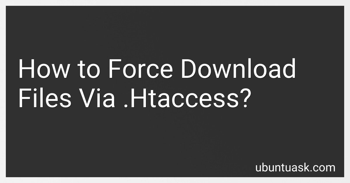How to Force Download Files Via .Htaccess? preview
