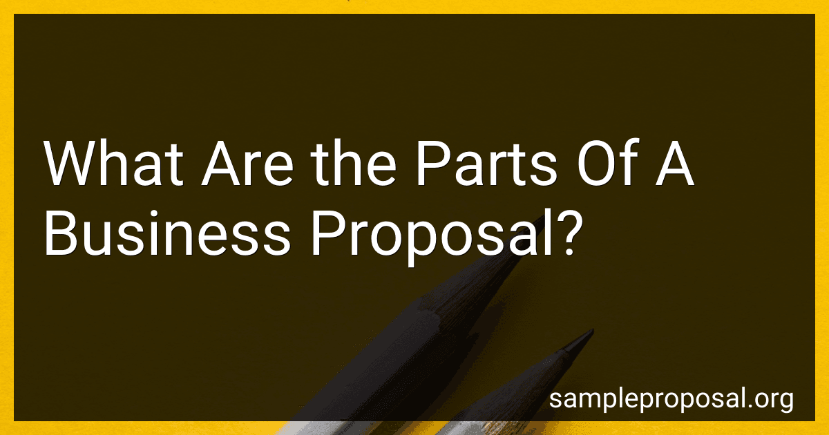 What Are the Parts Of A Business Proposal? image
