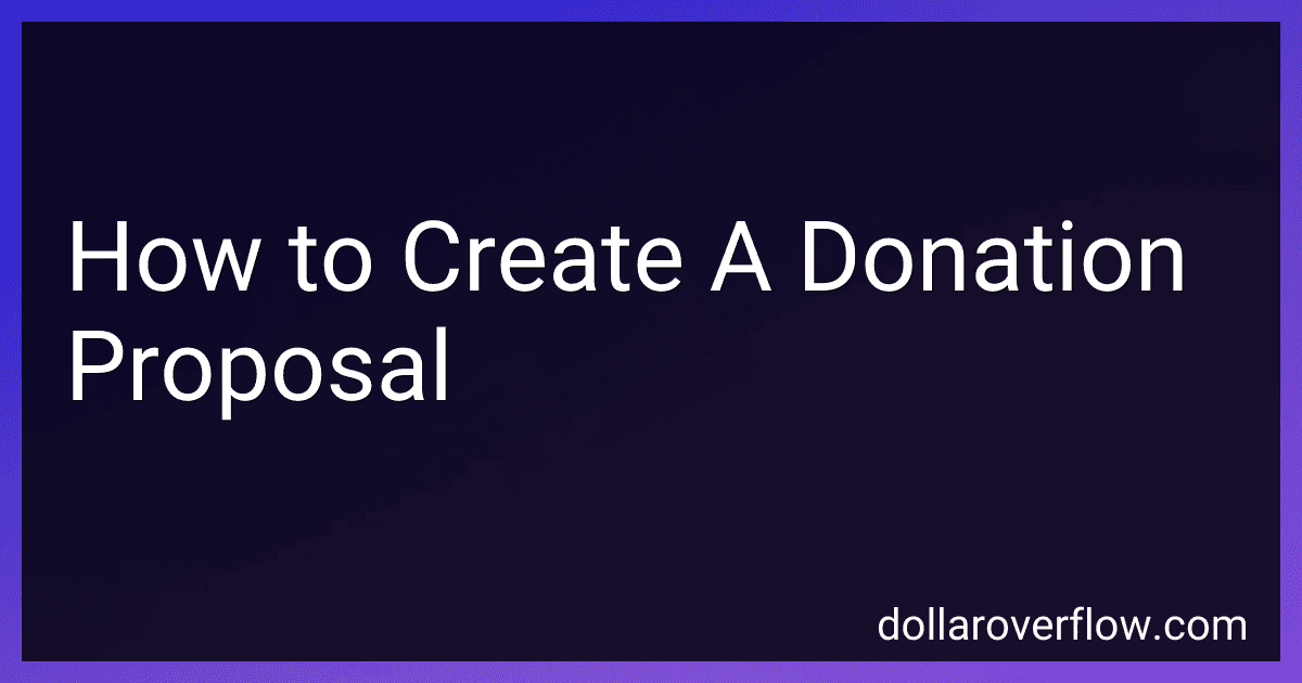How to Create A Donation Proposal image