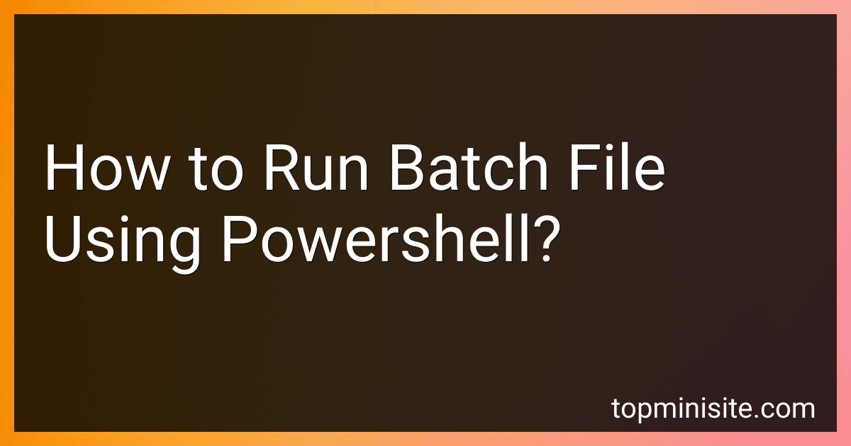 How to Run Batch File Using Powershell? image
